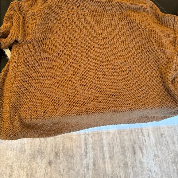 Aerie Brown Cotton Knit Cardigan - Picture 9 of 10